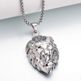 Frigaro Chain Hiphop Lion Head Pendant Necklace For Men Women Jewelry Iced Out Hip Hop Silver Gold Long Necklaces