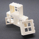 Friend MOC City Mini Building Blocks window DIY Blocks Baseplate Small Bricks Base toys for children