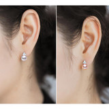 Freswater Pearl Jewelry Set 925 Silver Women,Real Wedding Pearl Jewelry Earring Sets Anniversary Mom Birthday Best Gift Black