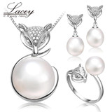 Freshwater natural pearl sets women girl wedding gift,925 sterling silver fine bridal real pearl jewelry sets children birthday