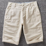 French Style Brand Casual Short Men Summer Linen Shorts Men Cotton Comfortable and breathable Mens Shorts Bermuda masculina Male