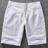 French Style Brand Casual Short Men Summer Linen Shorts Men Cotton Comfortable and breathable Mens Shorts Bermuda masculina Male