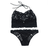 French high-end brand sexy T-pants romantic temptation lace bra set young women underwear set lade bra and panty set