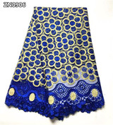 French African lace fabric high quality embroidered Nigerian net lace with guipure lace fabric 5 yards for lady dress ZN09