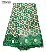 French African lace fabric high quality embroidered Nigerian net lace with guipure lace fabric 5 yards for lady dress ZN09