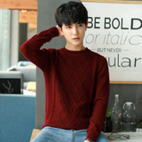 Jbersee Autumn Winter Cotton Mens Sweater O-neck Men Brand Sweater Thick Winter Mens Knitted Pullover Sweaters Pull Homme