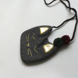 JC KIDS Baby Girls Korean Style Cute Cat Shap Bag Kids Fashion Cotton Coin Purse Children Accessories
