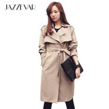 JAZZEVAR new autumn fashion Casual women's Trench Coat long Outerwear loose clothing for lady good quality JAZZEVAR new autumn fashion Casual women's Trench Coat long Outerwear loose clothing for lady good quality