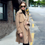 JAZZEVAR 2016 NEW Spring Fashion/Casual Women's Trench Coat long Outerwear Loose Clothes Plus Size For Lady Good Quality