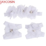 JAYCOSIN Foot Flower Barefoot Sandals + Headband Set hair accessories Girl headband cute hair band newborn floral headband