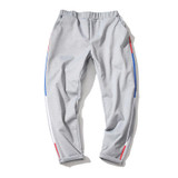 Japanese Street Fashion Men Loose Harem Pant Summer Male Splice Stripe Casual Trousers Plus Size