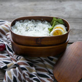 Japanese Double Deck Wooden Bento Boxes Handmade Wood Bento Boxes Food Containers