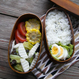 Japanese Double Deck Wooden Bento Boxes Handmade Wood Bento Boxes Food Containers
