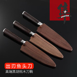 Japanese Deba Fish head knife Salmon knife Sashimi Sushi Cooking knife Germany imports 1.4116 steel