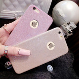 JAMULAR Ultra Thin Glitter Bling Cover Case For iPhone 6 6S 7 Plus 5s SE Soft Silicone Phone Cases for iPhone 7 8 Plus X Covers