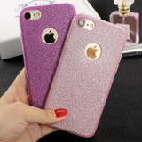 JAMULAR Ultra Thin Glitter Bling Cover Case For iPhone 6 6S 7 Plus 5s SE Soft Silicone Phone Cases for iPhone 7 8 Plus X Covers