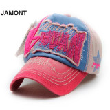 JAMONT Summer Fashion Embroidered Baseball Caps Cotton Adjustable Casual Unisex Baseball Cap Hats 2017 Women Men Leisure Caps
