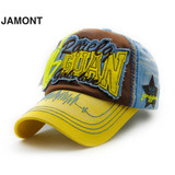 JAMONT Summer Fashion Embroidered Baseball Caps Cotton Adjustable Casual Unisex Baseball Cap Hats 2017 Women Men Leisure Caps