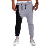Jamickiki Brand Trousers Mens 2016 Fashion Patchwork  Baggy Low Crotch Harem Cool Pants High Quality Cotton Mens Pants