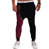 Jamickiki Brand Trousers Mens 2016 Fashion Patchwork  Baggy Low Crotch Harem Cool Pants High Quality Cotton Mens Pants