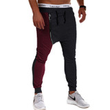 Jamickiki Brand Trousers Mens 2016 Fashion Patchwork  Baggy Low Crotch Harem Cool Pants High Quality Cotton Mens Pants