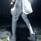 Jamickiki Brand Mens High Streetwear Harem Pants 2016 Korean Style Fashion Side Big Pockets Design Black Casual Trousers Men