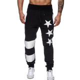 Jamickiki Brand Harem Pants Men 2016 New Fashion Mens Bodybuilding Star Printing Long Length Sportswear Sweatpants High Quality