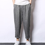 Jamickiki Brand Clothing 2016 Fashion Pantalon Homme Baggy Cotton and Linen Low-Crotch Trousers Men  Sportswear Harem Pants