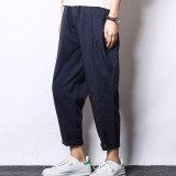 Jamickiki Brand Clothing 2016 Fashion Pantalon Homme Baggy Cotton and Linen Low-Crotch Trousers Men  Sportswear Harem Pants