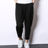 Jamickiki Brand Clothing 2016 Fashion Pantalon Homme Baggy Cotton and Linen Low-Crotch Trousers Men  Sportswear Harem Pants