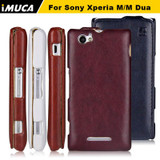 iMUCA for Sony Xperia M xperia m cases covers PU Leather covers for Sony Xperia M C1905 C1904 Dual C2004 C200 Coque Fundas bags