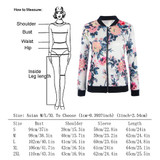 Fashion Floral Print Women Basic Coats 2017 Autumn Winter Bomber Jacket Long Sleeve Casual Basic Jackets jaqueta feminina