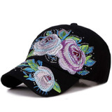 Fashion Floral Embroidery Baseball Caps Women Snapback Hat Summer Hats For Women Casual Bone Sun Visor Hats Ajustable Casquette