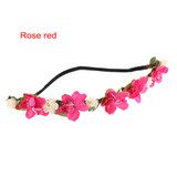 Fashion Female Bohemia Wreath Hairband Handmade Flower Crown Headband Women Wedding Bridal Headdress Hair Accessories