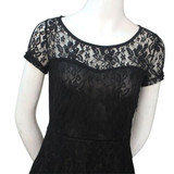 Fashion Fashion Women Floral Lace Dress Short Sleeve Summer Party Casual Mini Dress