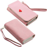 Fashion Envelope Card Hold Wallet PU Leather Long Purse Clutch Case Cover for Phones 4 color
