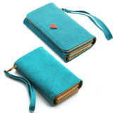 Fashion Envelope Card Hold Wallet PU Leather Long Purse Clutch Case Cover for Phones 4 color