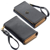 Fashion Envelope Card Hold Wallet PU Leather Long Purse Clutch Case Cover for Phones 4 color