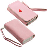 Fashion Envelope Card Hold Wallet PU Leather Long Purse Clutch Case Cover for Phones 4 color