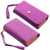 Fashion Envelope Card Hold Wallet PU Leather Long Purse Clutch Case Cover for Phones 4 color