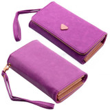 Fashion Envelope Card Hold Wallet PU Leather Long Purse Clutch Case Cover for Phones 4 color