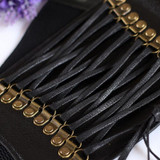 Fashion Elastic Belt for Women Bowknot Leather Wrap Around Obi Style Cinch Waistband Black Cummerbund Brown Women Belt
