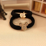 Fashion Elastic Bandage Head Bands Gum Mickey Crown Bow Hairbands Scrunchies Girl Headwear Hair Accessories For Women Headbands