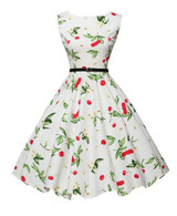 Fashion Dress A-Line Retro Swing Print Casual Cheap China Clothes Robe Vestidos De Festa Femininas Roupas Female Women Dresses