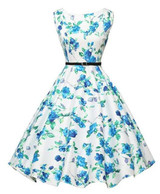 Fashion Dress A-Line Retro Swing Print Casual Cheap China Clothes Robe Vestidos De Festa Femininas Roupas Female Women Dresses