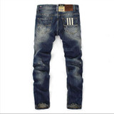 Fashion Dsel Designer jeans men Famous Brand Ripped jeans Denim Cotton Jeans Men Casual Pants printed jeans , C9003