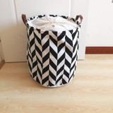 fashion design canvas laundry basket with PU handles ,laundry hamper,storage basket ,storage container ,storage organizer