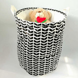 fashion design canvas laundry basket with PU handles ,laundry hamper,storage basket ,storage container ,storage organizer