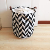 fashion design canvas laundry basket with PU handles ,laundry hamper,storage basket ,storage container ,storage organizer