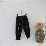 Fashion Denim Pants Jeans Girls Boys Jeans Kids Clothes Cotton Casual Children's Jeans Kids Trousers Casual Denim Pants 2-7T